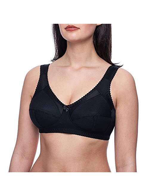 frugue Women's Wireless Plus Size Unlined Minimizer Full