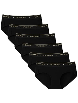 Women's Briefs Panties Low Rise Cotton Hipster Underwear Pack of 6