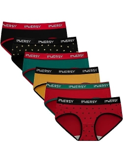 Women's Briefs Panties Low Rise Cotton Hipster Underwear Pack of 6