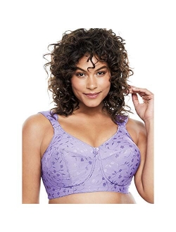 Elila Women's Plus Size Jacquard Wireless Bra