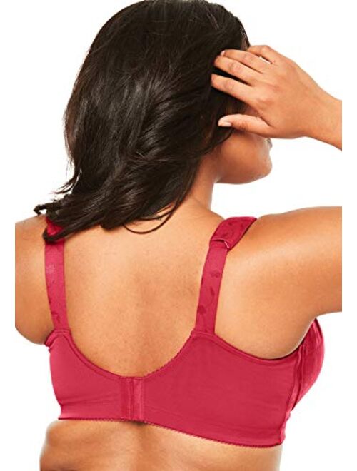 Elila Women's Plus Size Jacquard Wireless Bra