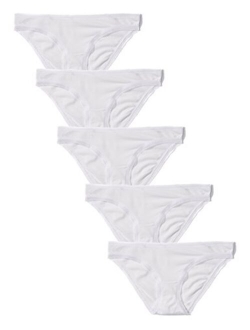 Amazon Brand - Iris & Lilly Women's Bikini Panty, 5-Pack