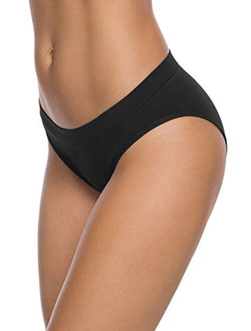 Wealurre Womens Hipster Panties Underwear Low Rise Bikini Panty Multipack