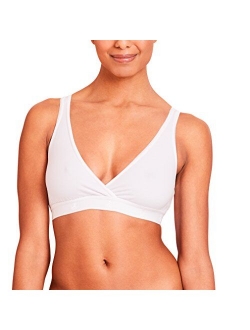 La Leche League International Women's V-Neck Nursing Bra Wireless Pullover Bra