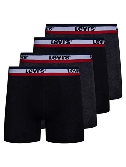 Mens Stretch Boxer Brief Underwear Breathable Stretch Underwear 4 Pack