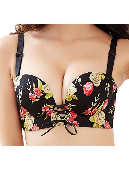 Aivtalk Women Amazing Push Up Bra Non-Wired Lined Everyday Seamless T-Shirt Bra