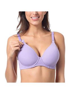 Gratlin Women's Padded Push Up Underwire Maternity Nursing Bra with Full Sling