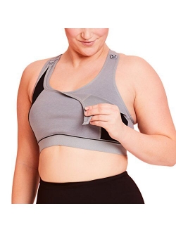 La Leche League Women's Wireless Nursing Sports Bra High Impact Support Nursing Bra