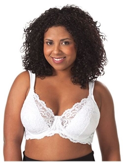 Leading Lady Women's Plus-Size Padded Lace Underwire Bra