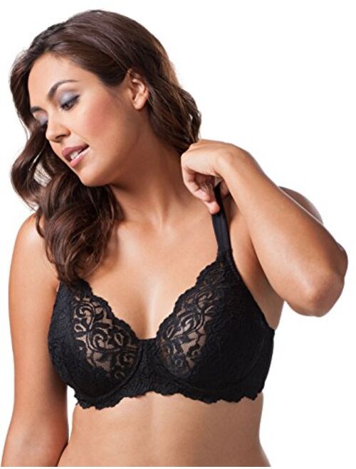 Leading Lady Women's Plus-Size Padded Lace Underwire Bra