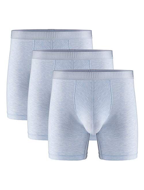 Separatec Men’s Underwear Dual Pouch Ultra Soft Micro Modal Comfort Fit Boxer Briefs 3 Pack