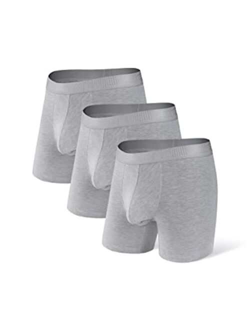 Separatec Men’s Underwear Dual Pouch Ultra Soft Micro Modal Comfort Fit Boxer Briefs 3 Pack