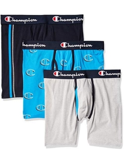 Men's Everyday Comfort Cotton Stretch Boxer Briefs 3-Pack