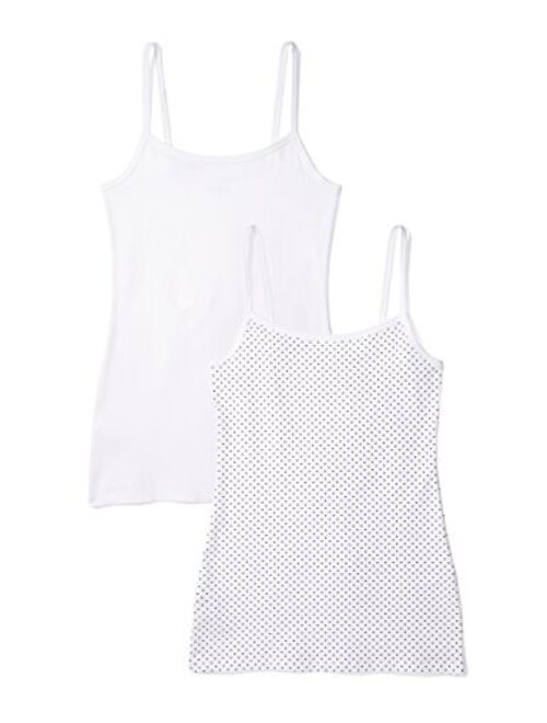 Iris & Lilly Women's Cotton Camisole, Pack of 2