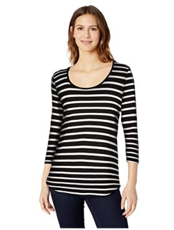 Women's 3/4 Sleeve Scoopneck Tunic