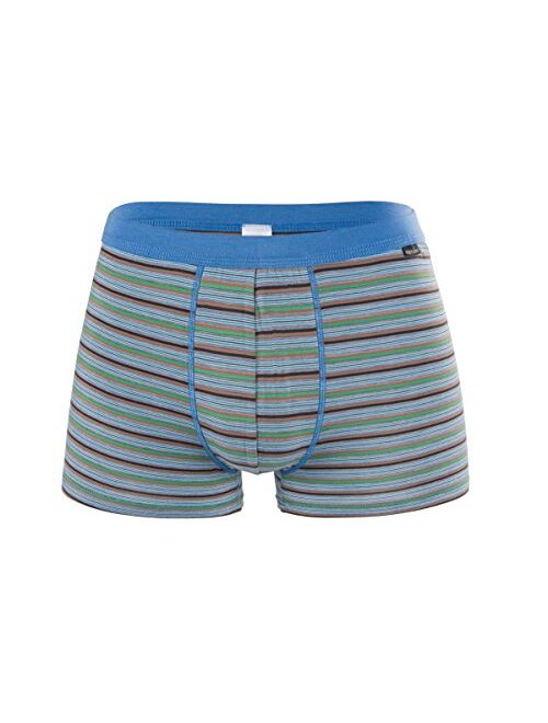 Men's Luxury Bamboo Boxer Underwear Ultra Soft and Breathable Stripes Trunk 5 Pack