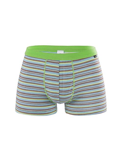 Men's Luxury Bamboo Boxer Underwear Ultra Soft and Breathable Stripes Trunk 5 Pack