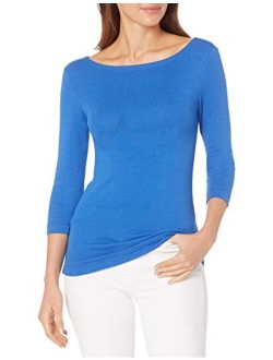 Women's 3/4 Sleeve Boatneck T-Shirt