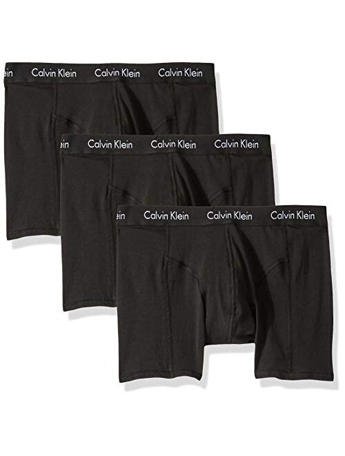 Calvin Klein Men's Cotton Solid Underwear CK Axis 3 Pack Boxer Briefs