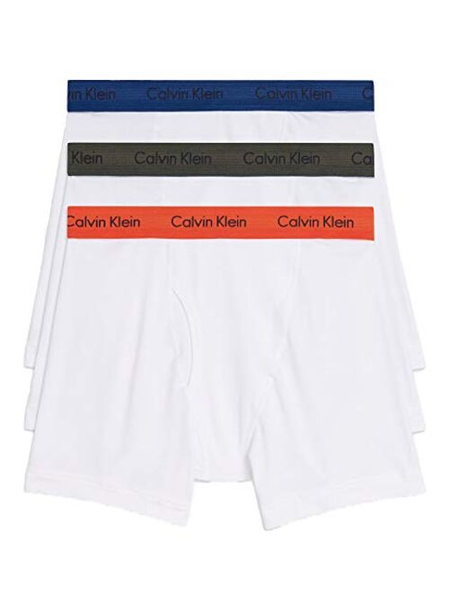 Calvin Klein Men's Cotton Solid Underwear CK Axis 3 Pack Boxer Briefs
