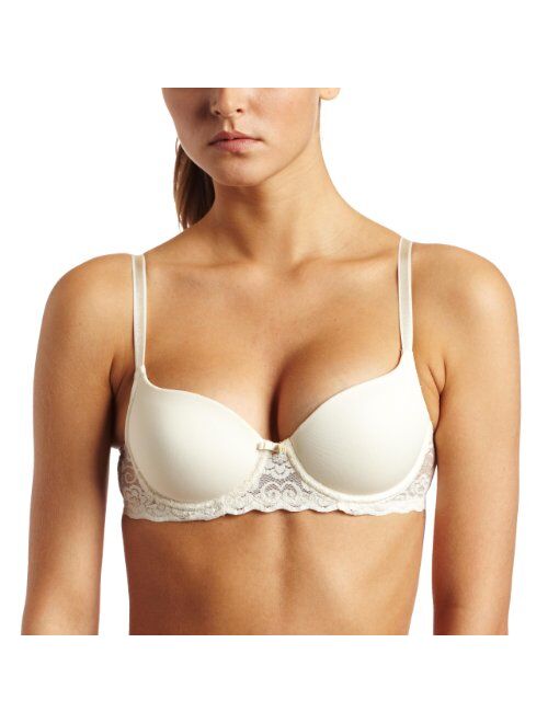 Lily of France Women's Value in Style Smooth Cup with Lace Push Up Bra 2111541