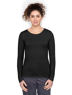 healing hands Knits Womens Melissa Tee Long Sleeve Medical Scrub Tee