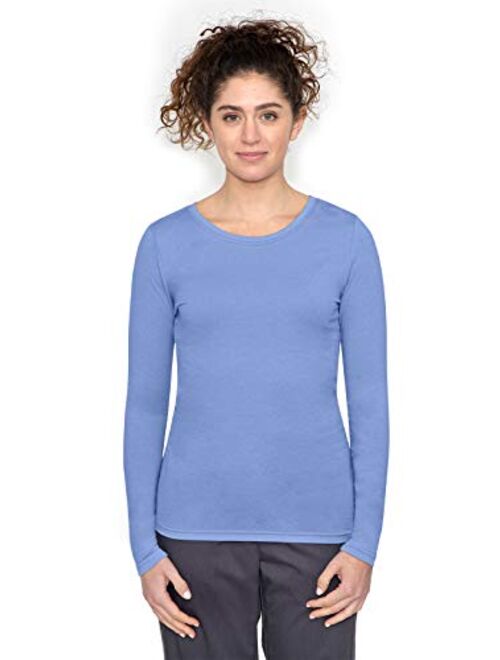 healing hands Knits Womens Melissa Tee Long Sleeve Medical Scrub Tee