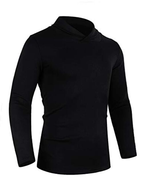 poriff Men's Casual Slim Fit Basic Tops Knitted Thermal Turtleneck Pullover Sweater