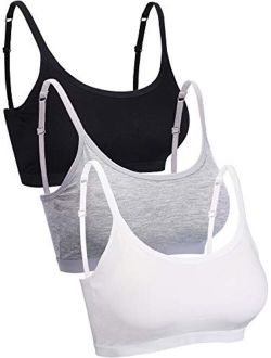 Blulu Mini Camisole Bra Wireless Padded Sport Bra with Adjustable Straps for Women Girls Favors