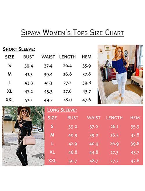 Sipaya Womens Loose Fit T Shirts Batwing Sleeve Off The Shoulder Tops