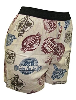 Fun Boxers Mens Cotton Elastic Waist Fun Prints Boxer Shorts