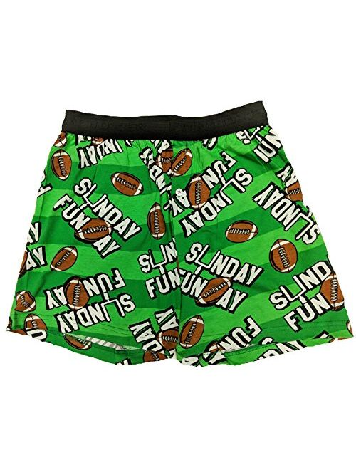 Fun Boxers Mens Cotton Elastic Waist Fun Prints Boxer Shorts