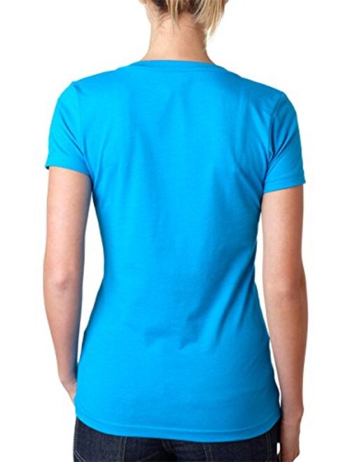 Next Level Women's CVC Deep V-Neck Short Sleeve Tee Shirt