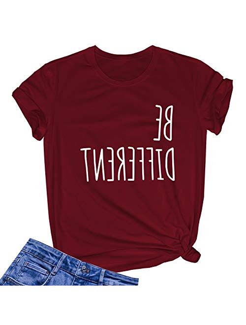 LOOKFACE Women Cute T Shirt Junior Tops Teen Girls Graphic Tees