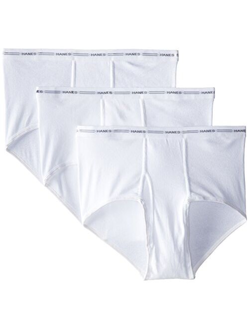 Hanes Men's 5-Pack 100% Preshrunk Cotton Full Rise Briefs