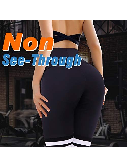 3W GRT Womens Out Pocket Yoga Pants,7/8 Length Sport Leggings, Full-Length Shapewear Leggings