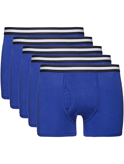 Amazon Brand - find. Men's Cotton Solid Elastic Waist Stretch Trunk