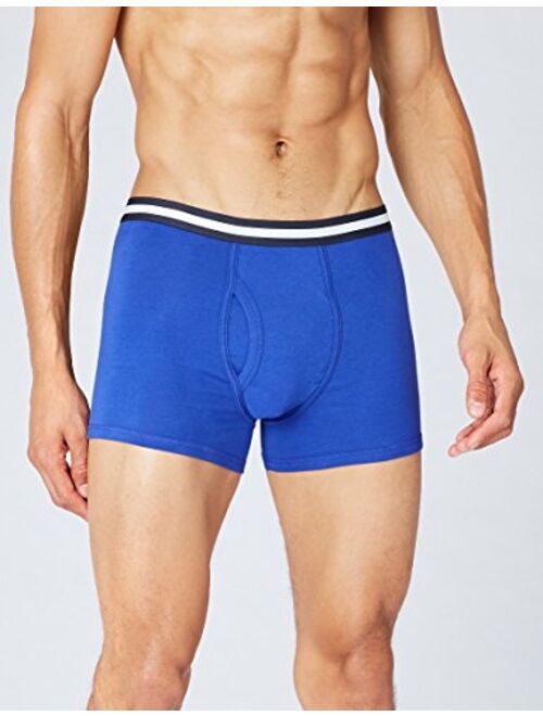 Amazon Brand - find. Men's Cotton Solid Elastic Waist Stretch Trunk