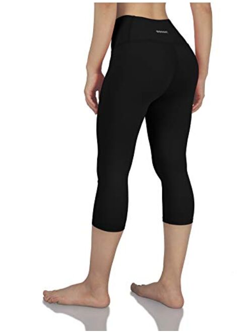 ODODOS Women's Cross Waist Yoga Leggings, Workout Running Gym Leggings