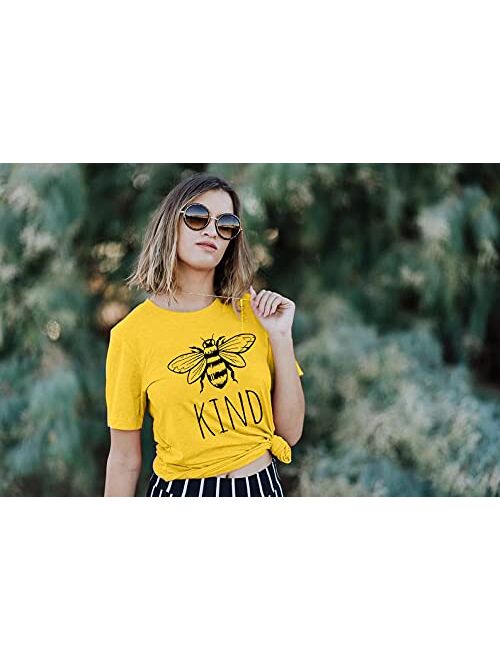 Be Kind T Shirts Women Funny Inspirational Teacher Fall Tees Tops Cute Graphic Blessed Shirt Blouse