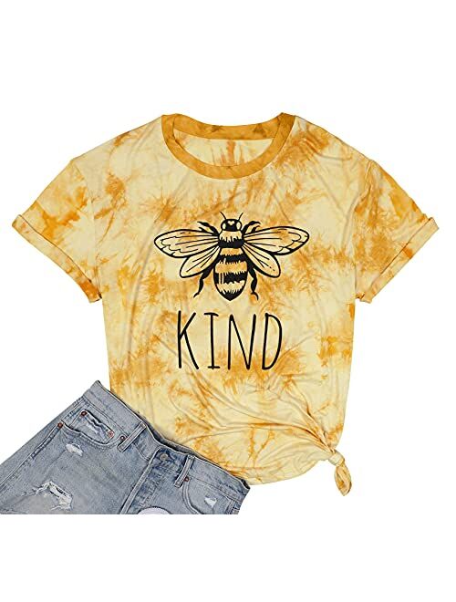 Be Kind T Shirts Women Funny Inspirational Teacher Fall Tees Tops Cute Graphic Blessed Shirt Blouse