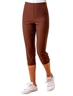 Roman Originals Women Capri Pants Cropped Trouser Stretch Legging