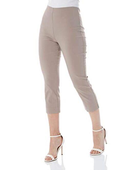 Roman Originals Women Capri Pants Cropped Trouser Stretch Legging