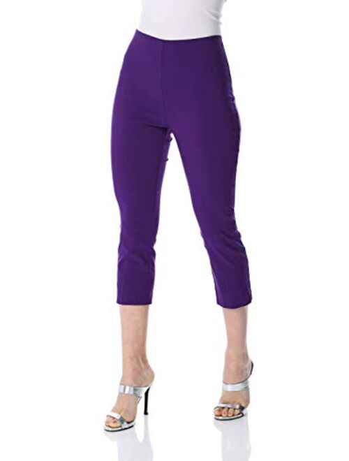 Roman Originals Women Capri Pants Cropped Trouser Stretch Legging