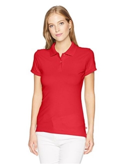 Juniors' Short-Sleeve Pique Polo Shirt