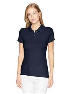 Juniors' Short-Sleeve Pique Polo Shirt