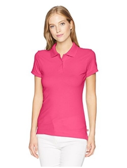 Juniors' Short-Sleeve Pique Polo Shirt