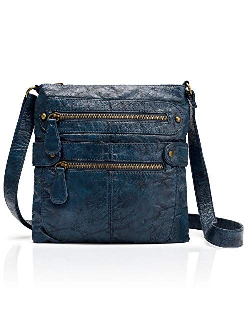 Angel Barcelo Crossover Purse and Handbags Crossbody Bags for Women,Ultra Soft Leather Neatpack Bag Shoulder Purses for Girl