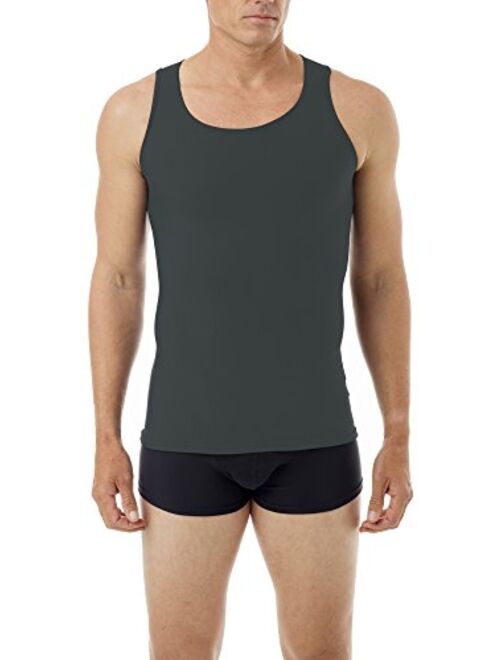 Underworks Mens Microfiber High Performance Compression Tank for Workouts, Sports Training and Shaping