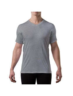 Sweatproof Undershirt for Men with Underarm Sweat Pads (Original Fit, V-Neck)